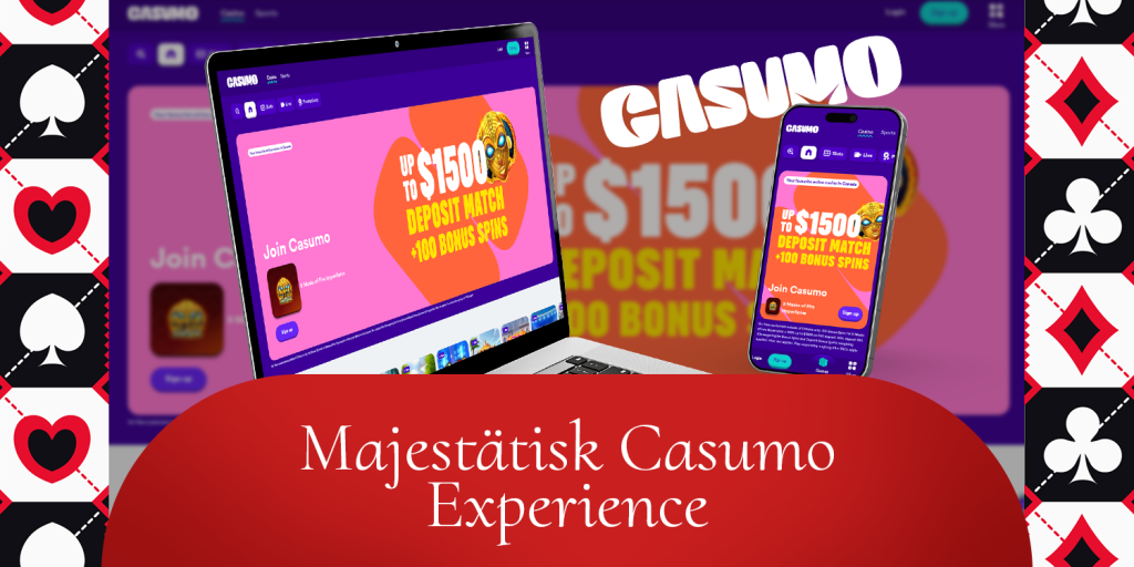 Casumo Casino har en minimalistisk design och mer än 300 ovanliga spel