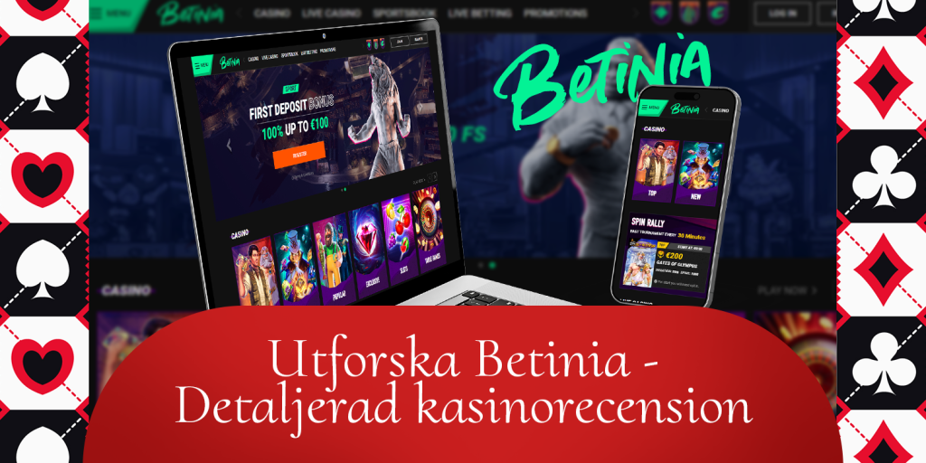 Betinia Casino är en heltäckande onlinespelsajt som erbjuder något för alla spelare